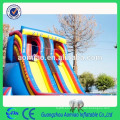 Cool inflable seco tobogán inflable línea 0.55mmPVC ropeway para jugar